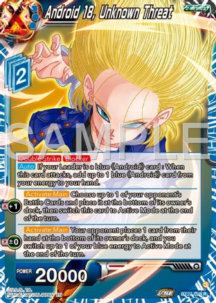 Android 18, Unknown Threat (BT27-028) - History of Z
