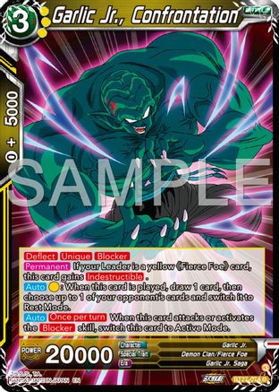 Garlic Jr., Confrontation (BT27-074) - History of Z Foil