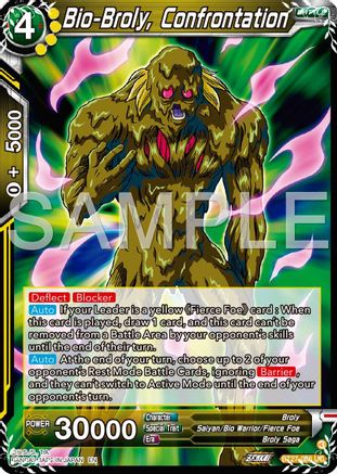 Bio-Broly, Confrontation (BT27-086) - History of Z Foil