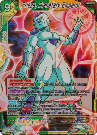 Frieza, Planetary Emperor (BT27-136) - History of Z Foil