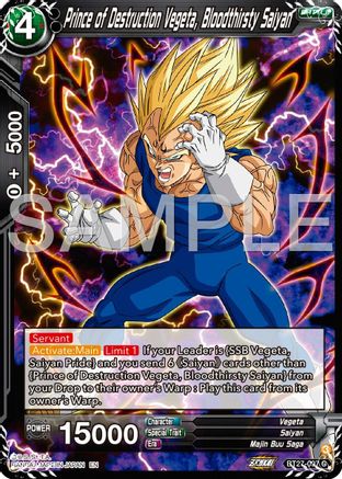 Prince of Destruction Vegeta, Bloodthirsty Saiyan (BT27-097) - History of Z Foil