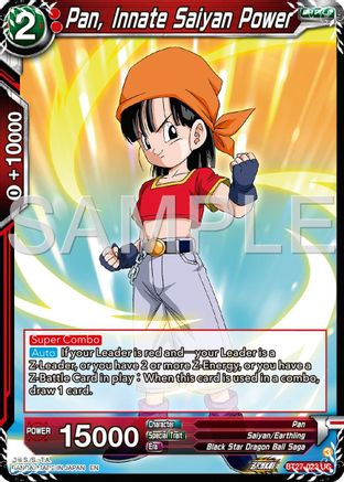 Pan, Innate Saiyan Power (BT27-023) - History of Z Foil
