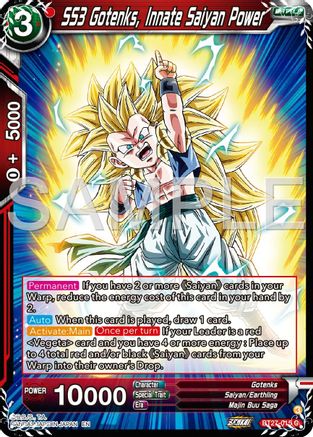 SS3 Gotenks, Innate Saiyan Power (BT27-015) - History of Z Foil
