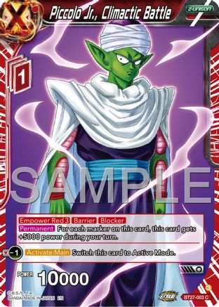 Piccolo Jr., Climactic Battle (BT27-003) - History of Z
