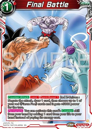 Final Battle (BT27-025) - History of Z