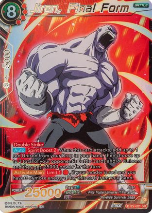 Jiren, Final Form (BT27-021) - History of Z Foil