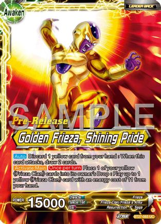Frieza // Golden Frieza, Shining Pride (BT27-065) - History of Z PreRelease Cards