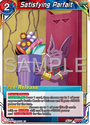 Satisfying Parfait (BT27-118) - History of Z PreRelease Cards