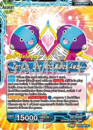 Zen-Oh // Zen-Oh, One Who Wipes Away (BT27-026) - History of Z PreRelease Cards