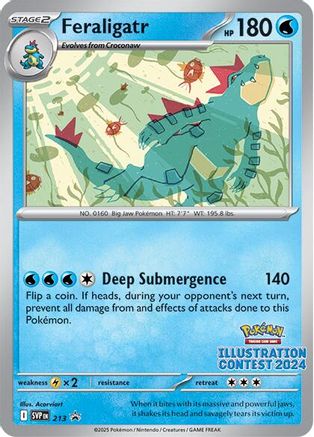 Feraligatr 213 SV Scarlet & Violet Promo Cards - Promo