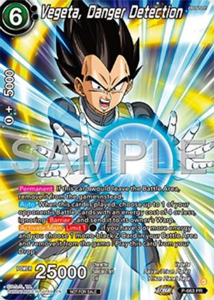 Vegeta, Danger Detection (Alternate Art) (Deluxe Pack 2025 Vol.1) (P-663) - Promotion Cards Foil