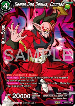Demon God Dabura, Counter (Zenkai Series Tournament Pack Vol.11) (P-680) - Tournament Promotion Cards