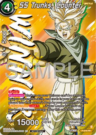 SS Trunks, Counter (Zenkai Series Tournament Pack Vol.11) (Winner) (P-676) - Tournament Promotion Cards Foil