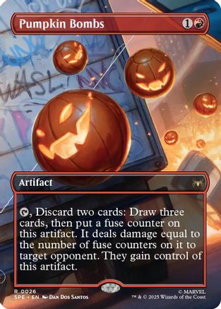 Pumpkin Bombs (Borderless) (SPE, MAR-026) - Marvel's Spider-Man: Eternal-Legal