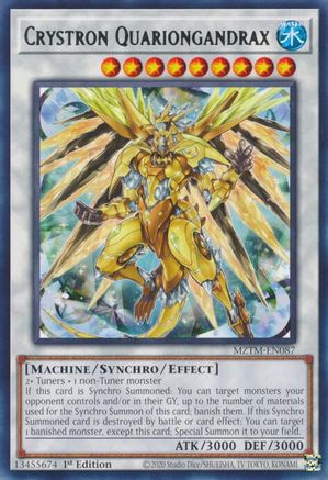 Crystron Quariongandrax (MZTM-EN087) - Maze of the Master 1st Edition