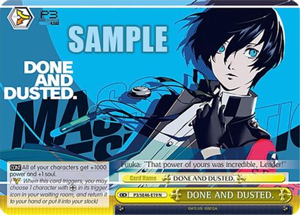 DONE AND DUSTED. (P3/SE46-E19N) - Persona 3 Reload Premium Booster