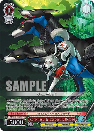 Koromaru & Cerberus: Reload (PER) (P3/SE46-E33PERPER) - Persona 3 Reload Premium Booster