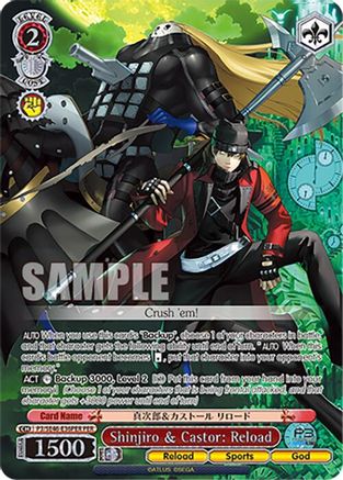 Shinjiro & Castor: Reload (PER) (P3/SE46-E36PERPER) - Persona 3 Reload Premium Booster
