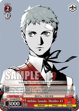 Akihiko Sanada: Member #1 (P3/SE46-E37N) - Persona 3 Reload Premium Booster