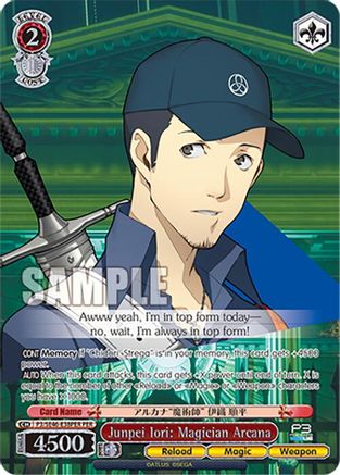 Junpei Iori: Magician Arcana (PER) (P3/SE46-E38PERPER) - Persona 3 Reload Premium Booster