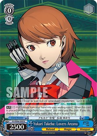 Yukari Takeba: Lovers Arcana (P3/SE46-E49N) - Persona 3 Reload Premium Booster