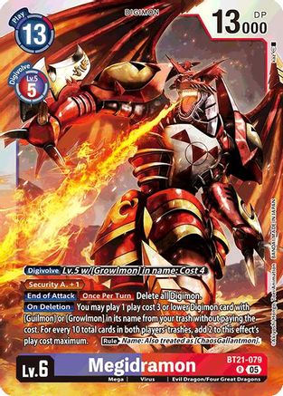 Megidramon (BT21-079) - World Convergence Foil