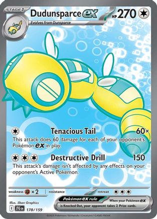 Dudunsparce ex 178/159 - Holofoil SV09 Journey Together - Ultra Rare