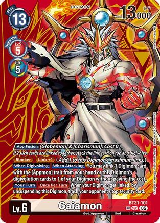 Gaiamon (SP) (BT21-101) - World Convergence Foil