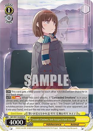 Crossroads of Sentiments, Kaede Azusagawa & Kaede Azusagawa (SBY/W114-E008 R) - Rascal Does Not Dream Series