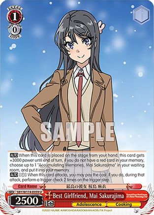 Best Girlfriend, Mai Sakurajima (SBY/W114-E059 U) - Rascal Does Not Dream Series