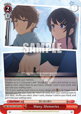 Many Memories (A) (SBY/W114-E073a U) - Rascal Does Not Dream Series