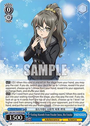 Feeling Warmth From Powder Snow, Rio Futaba (SBY/W114-E078 RR) - Rascal Does Not Dream Series