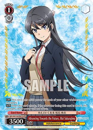 Advancing Towards the Future, Mai Sakurajima (PR) (Foil) (SBY/W114-PE01S PR) - Rascal Does Not Dream Series