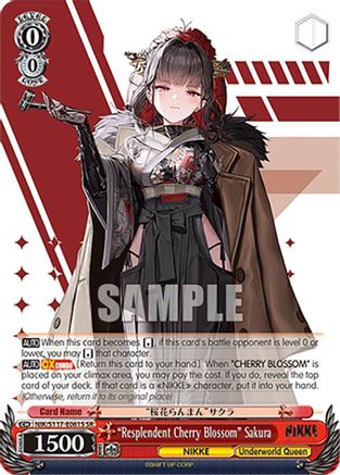 "Resplendent Cherry Blossom" Sakura (SR) (NIK/S117-E061S SR) - GODDESS OF VICTORY: NIKKE