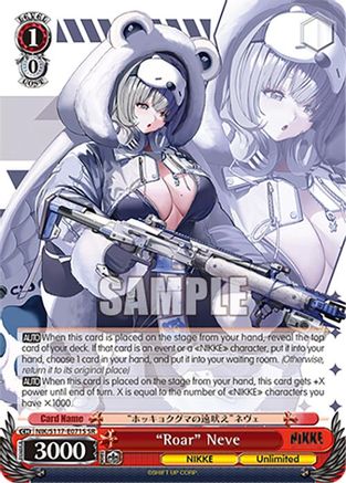 "Roar" Neve (SR) (NIK/S117-E071S SR) - GODDESS OF VICTORY: NIKKE