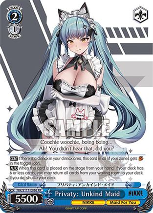 Privaty: Unkind Maid (NIK/S117-E086 RR) - GODDESS OF VICTORY: NIKKE