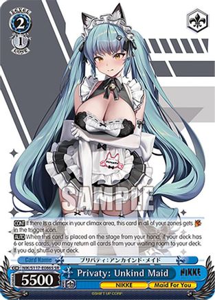 Privaty: Unkind Maid (SR) (NIK/S117-E086S SR) - GODDESS OF VICTORY: NIKKE