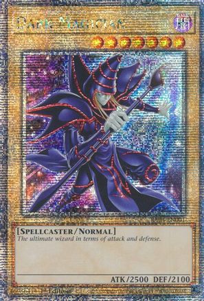 Dark Magician (New Art) (Quarter Century Secret Rare) (RA04-EN001) - Quarter Century Stampede 1st Edition