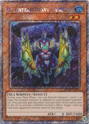 Atlantean Heavy Infantry (Platinum Secret Rare) (RA04-EN010) - Quarter Century Stampede 1st Edition