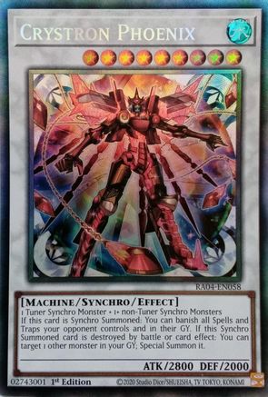 Crystron Phoenix (PCR) (RA04-EN058) - Quarter Century Stampede 1st Edition