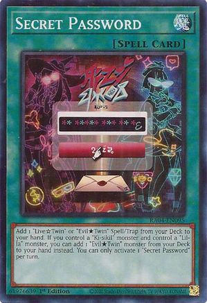 Secret Password (RA04-EN095) - Quarter Century Stampede 1st Edition