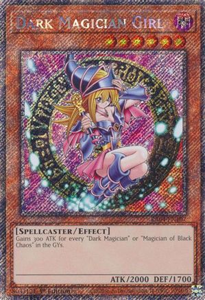 Dark Magician Girl (3rd Art) (Platinum Secret Rare) (RA04-EN107) - Quarter Century Stampede 1st Edition