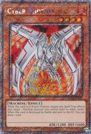 Cyber Phoenix (Platinum Secret Rare) (RA04-EN129) - Quarter Century Stampede 1st Edition