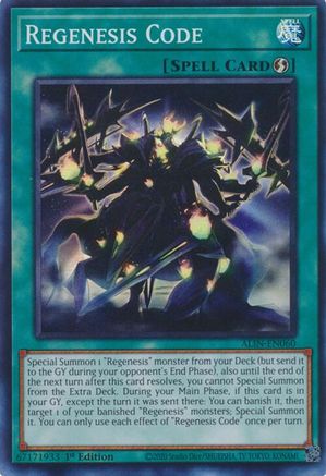 Regenesis Code (ALIN-EN060) - Alliance Insight 1st Edition