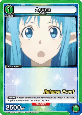 Asuna (069) (UE07BT/SAO-1-069) - UE07BT Sword Art Online Release Event Cards