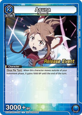 Asuna (036) (UE07BT/SAO-1-036) - UE07BT Sword Art Online Release Event Cards
