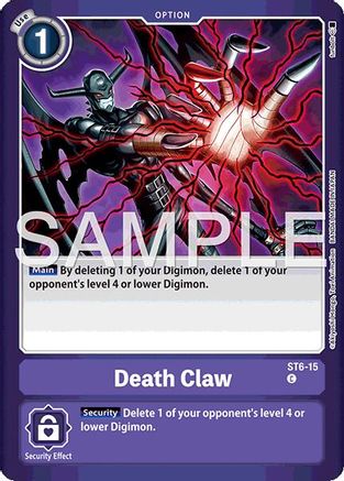 Death Claw (ST6-15) - Limited Card Pack -Billion Bullet- Foil