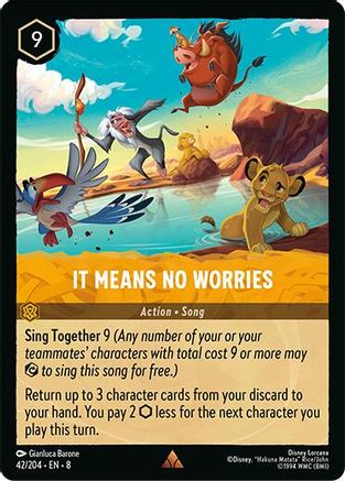 It Means No Worries (42/204) - Reign of Jafar Cold Foil