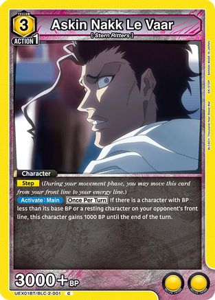 Askin Nakk Le Vaar (UEX01BT/BLC-2-001) - UEX01BT BLEACH ThousandYear Blood War Vol2