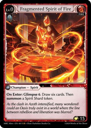 Fragmented Spirit of Fire (1) - Mercurial Heart Alter Edition